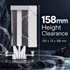 Gamdias Boreas M2 51D White CPU Cooler — Digital Display, 120mm Fan - image 3