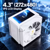 Gamdias BOREAS M2-61L Air Cooler IPS LCD, Six Pipes (White) - image 2