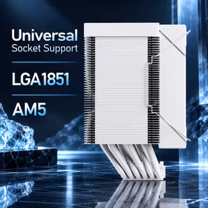 Gamdias BOREAS M2-61L Air Cooler IPS LCD, Six Pipes (White) - image 6