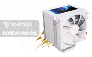 Gamdias BOREAS M2-61L Air Cooler IPS LCD, Six Pipes (White) - image 1
