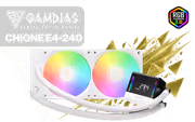 Gamdias Chione E4-240 WH 240mm AIO Cooler – ARGB Display - image 1