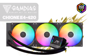 Gamdias Chione E4-420 Liquid Cooler - Black - Image 1