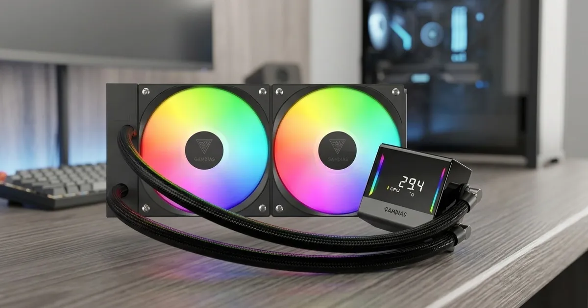 Gamdias CHIONE-E4-240 240mm AIO Liquid Cooler with ARGB | Evetech