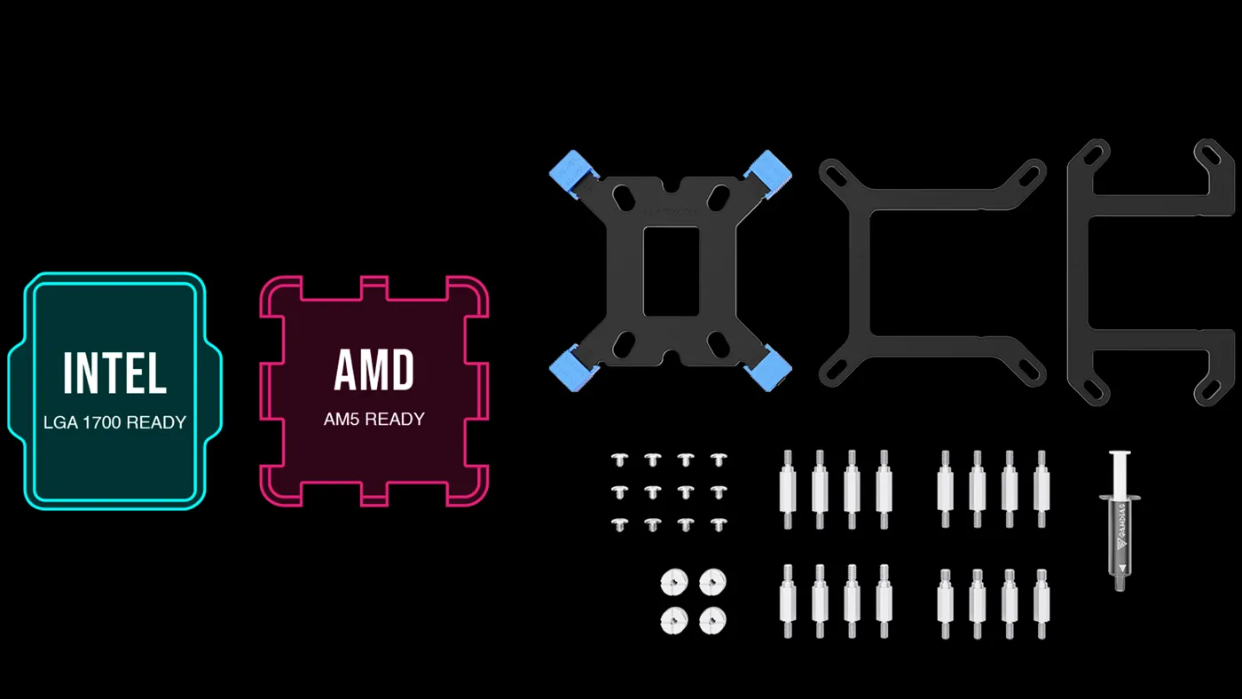 Gamdias Chione E4-240 Liquid Cooler Universal Compatibility - Desktop