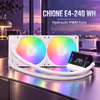 Gamdias Chione E4-240 WH 240mm AIO Cooler – ARGB Display - image 2