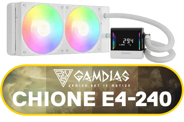 Gamdias Chione E4-240 Liquid Cooler - White