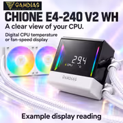 GAMDIAS CHIONE E4-240 V2 240mm Liquid Cooler - White - image 14