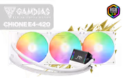 Gamdias CHIONE E4-420 White 420mm AIO Liquid Cooler - image 1
