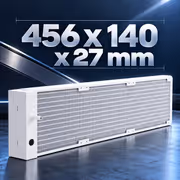 Gamdias CHIONE E4-420 White 420mm AIO Liquid Cooler - image 2