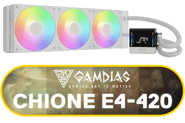 Gamdias Chione E4-420 Liquid Cooler - White