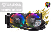 Gamdias CHIONE M4-240 240mm AIO Liquid Cooler with LCD - image 1