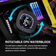 Gamdias CHIONE M4-240 240mm AIO Liquid Cooler with LCD - image 18