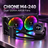 Gamdias CHIONE M4-240 240mm AIO Liquid Cooler with LCD - image 2