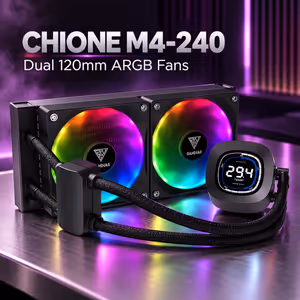 Gamdias CHIONE M4-240 240mm AIO Liquid Cooler with LCD - image 2