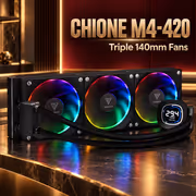 GAMDIAS CHIONE-M4-420 420mm RGB AIO CPU Cooler - image 3