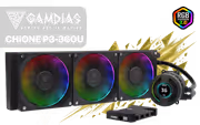 Gamdias CHIONE P3-360U 360mm AIO Liquid Cooler with LCD - image 1