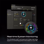 Gamdias CHIONE P3-360U 360mm AIO Liquid Cooler with LCD - image 10
