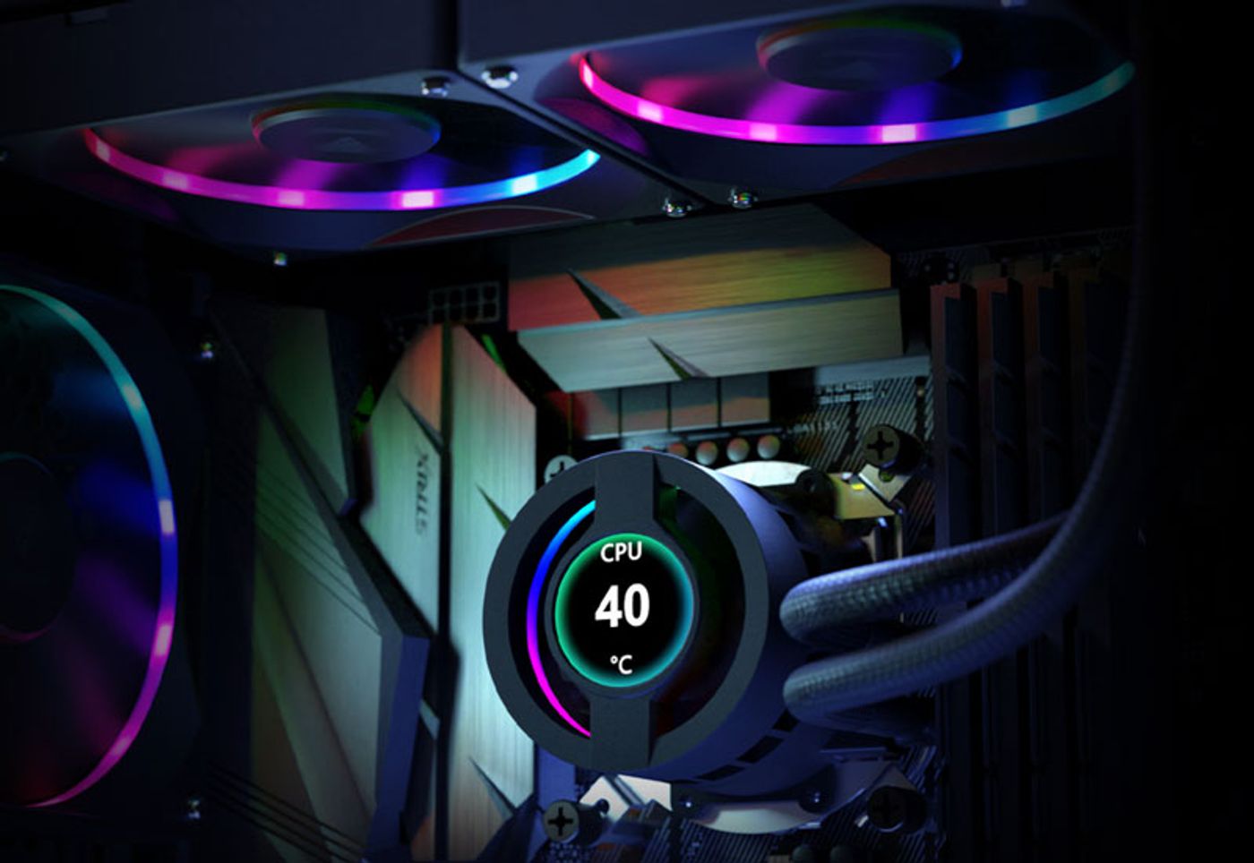 Gamdias Chione P3-360U CPU liquid cooler with 360mm radiator and AEOLUS M3 PWM fans