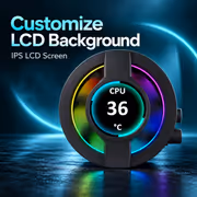 Gamdias CHIONE P3-360U 360mm AIO Liquid Cooler with LCD - image 3