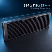 Gamdias CHIONE P3-360U 360mm AIO Liquid Cooler with LCD - image 4
