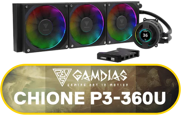 Gamdias Chione P3-360U CPU Liquid Cooler