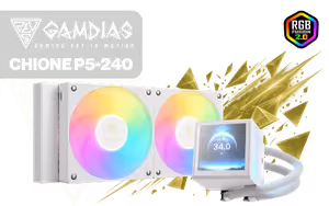 gamdias-chione-p5-240-white-liquid-cooler-ips-lcd - Image 1