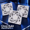 Gamdias CHIONE P5-360 Liquid Cooler (3.4in IPS LCD) White - image 5