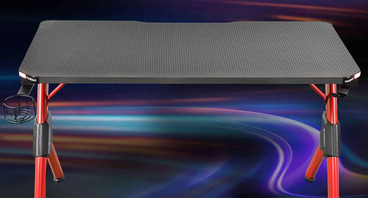 Gamdias Daedalus M2 RGB Gaming Desk carbon fiber smooth surface technology