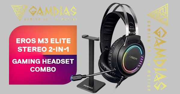 ヘッドフォン GAMDIAS EROS M3 Gaming Headset EROS M3