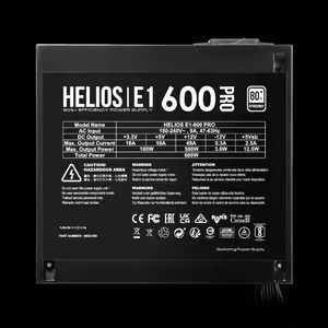 GAMDIAS HELIOS E1-600 PRO 600W 80 Plus Power Supply - image 7