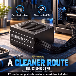 GAMDIAS HELIOS E1-600 PRO 600W 80 Plus Power Supply - image 11
