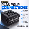 GAMDIAS HELIOS E1-600 PRO 600W 80 Plus Power Supply - image 12