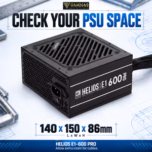 GAMDIAS HELIOS E1-600 PRO 600W 80 Plus Power Supply - image 13