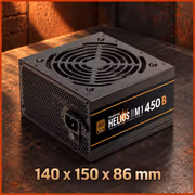 GAMDIAS HELIOS M1-450B 450W 80+ Bronze Power Supply - image 2