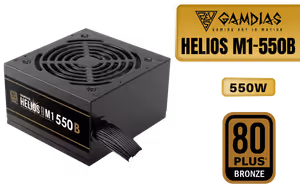 Gamdias HELIOS M1-550B 550W 80 Plus Bronze Power Supply - image 1