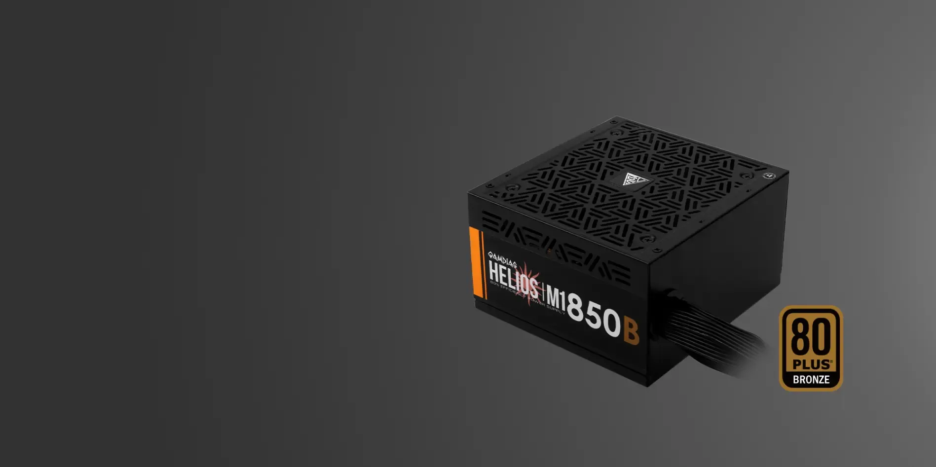 Side view of Gamdias Helios M1-850B Energy-Efficient Power Supply