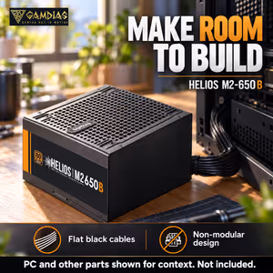 GAMDIAS HELIOS M2-650B 650W Bronze ATX 3.1 Power Supply - image 11