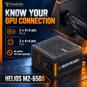 GAMDIAS HELIOS M2-650B 650W Bronze ATX 3.1 Power Supply - image 12