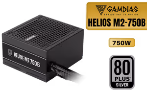 GAMDIAS HELIOS M2-750B 750W Silver Power Supply - image 1