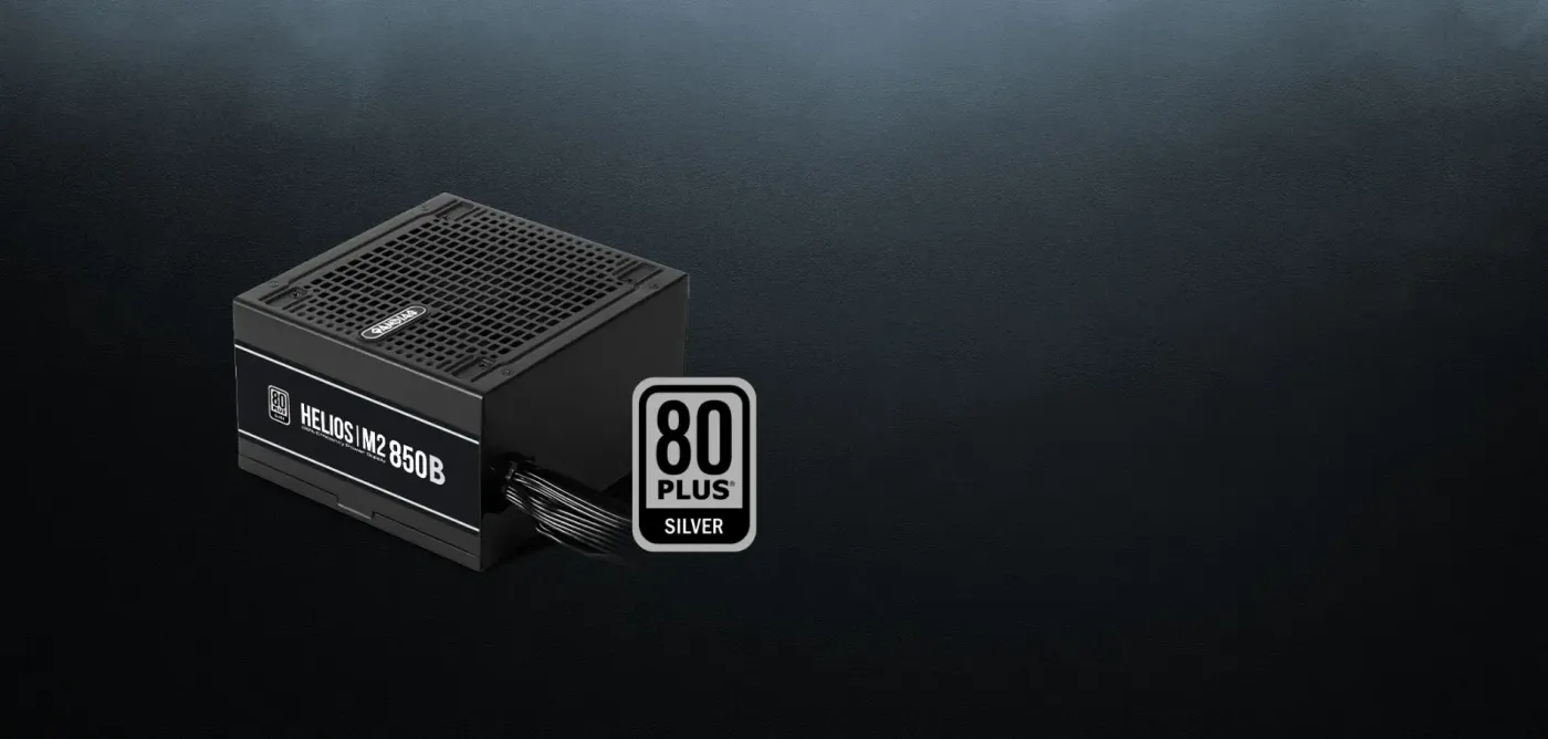 80 PLUS Bronze certification badge shown with the HELIOS M2-850B power supply