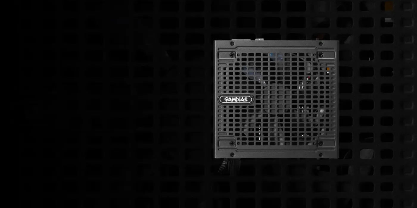 120mm cooling fan on the top of the Gamdias HELIOS M2-850B power supply