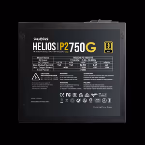 GAMDIAS HELIOS P2-750G V2 750W Gold Full Modular PSU - image 9