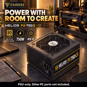 GAMDIAS HELIOS P2-750G V2 750W Gold Full Modular PSU - image 12