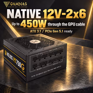 GAMDIAS HELIOS P2-750G V2 750W Gold Full Modular PSU - image 14
