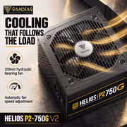 GAMDIAS HELIOS P2-750G V2 750W Gold Full Modular PSU - image 15
