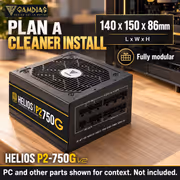 GAMDIAS HELIOS P2-750G V2 750W Gold Full Modular PSU - image 16