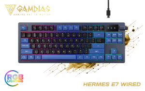 Gamdias Hermes E7 RGB Mechanical Keyboard Black Gamdias Hermes E7 RGB Mechanical Keyboard Black - Image 1