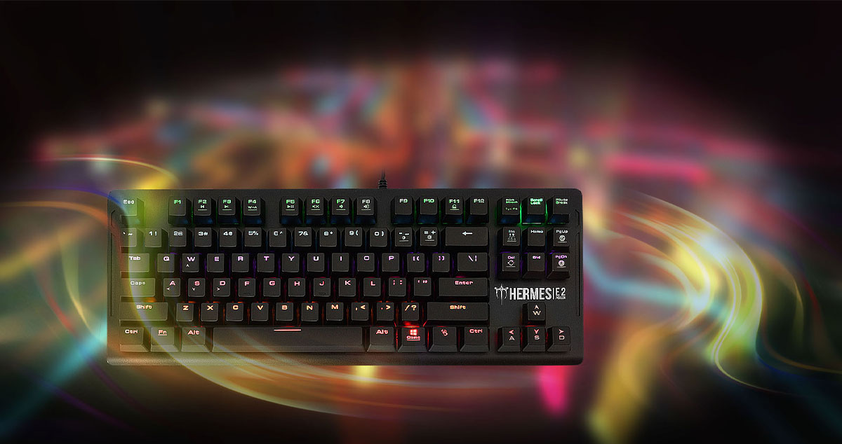 Gamdias Hermes E2 Mechanical Gaming Keyboard - Brown Switches