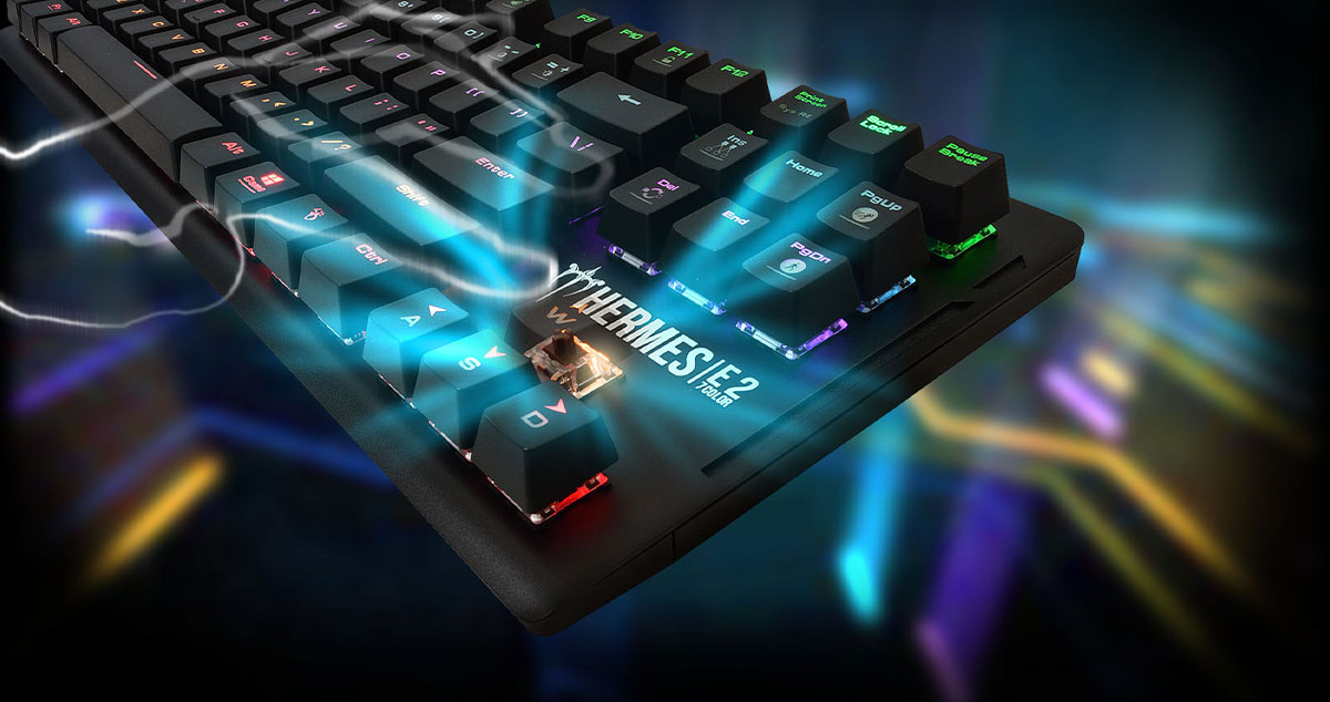 Gamdias Hermes E2 Mechanical Gaming Keyboard in action