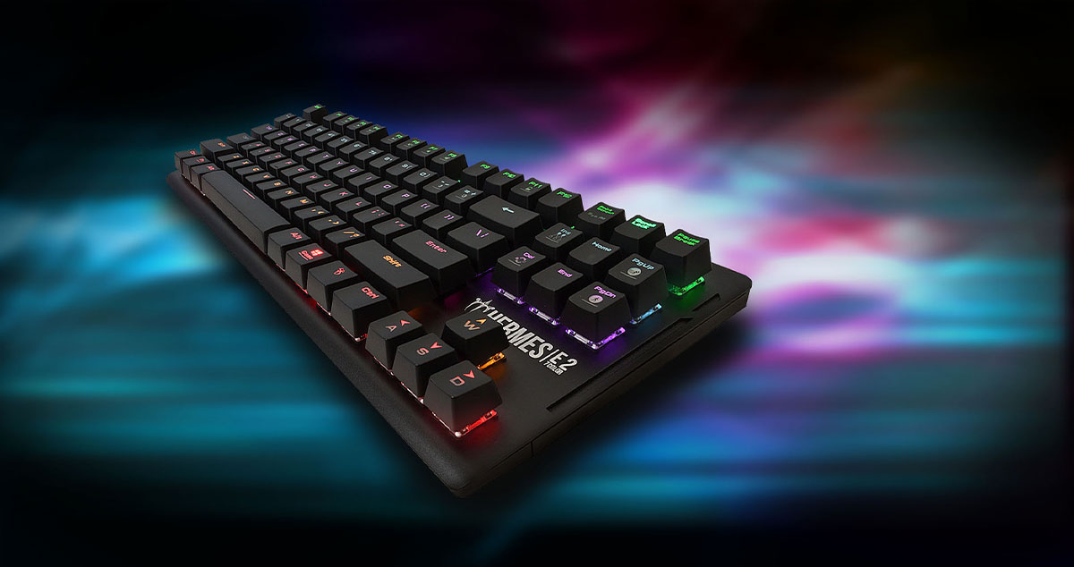 Gamdias Hermes E2 Keyboard with vibrant backlighting